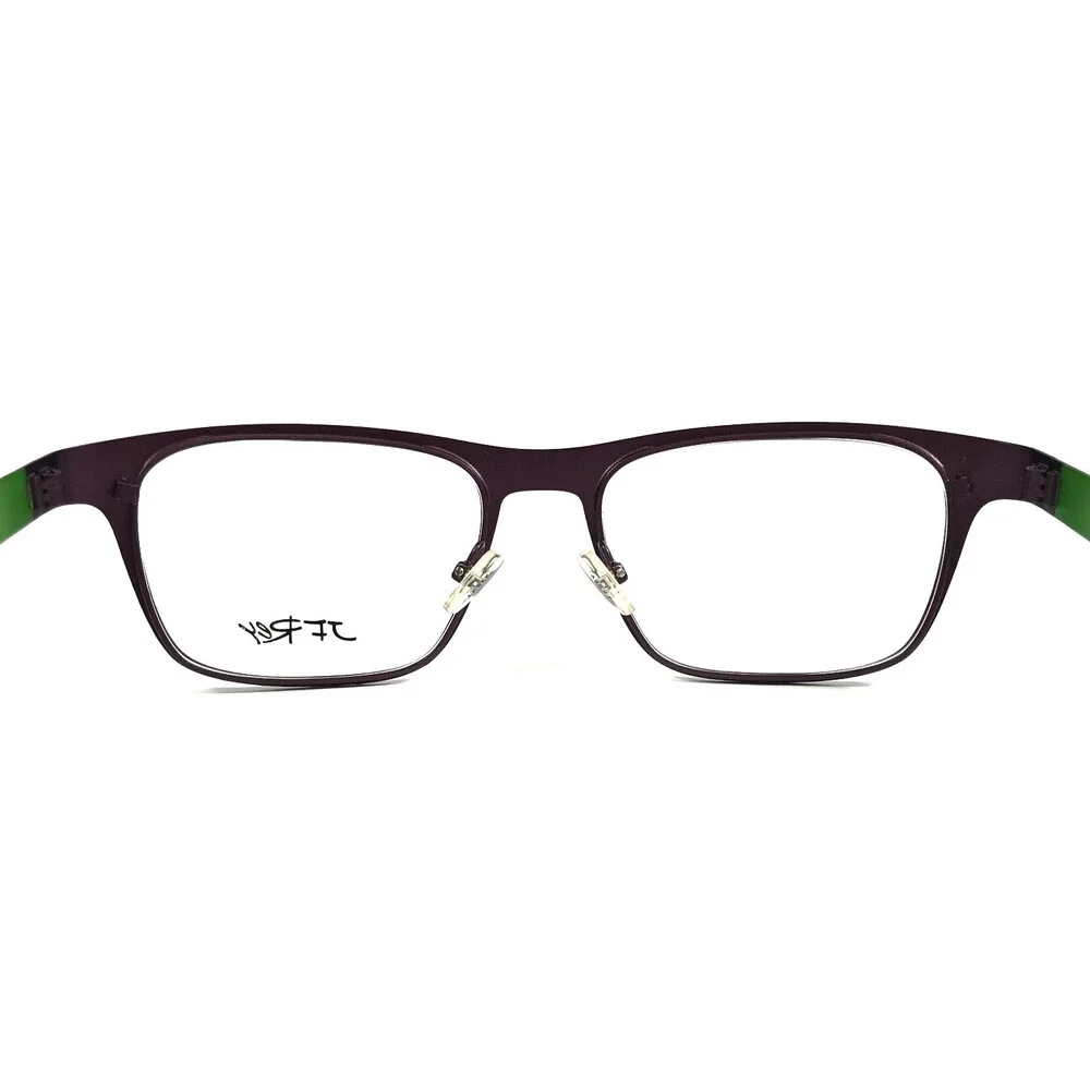 J.F. Rey Eyeglasses Frames JF2599 7342 Purple Green Textured Ribbed 53-18-130
